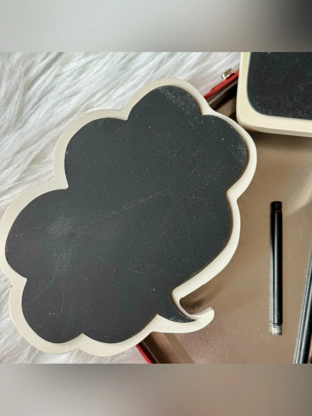 Photofolio Chalkboard Sign Set Tabletop Message Boards Reusable With Stands